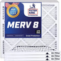 Filter King 4x30.5x1a Air Filter | 4-PACK | MERV 8 HVAC Pleated A/C Furnace Filters | MADE IN USizeA | Actual Sizeize: 4 x 30.5 x .75"