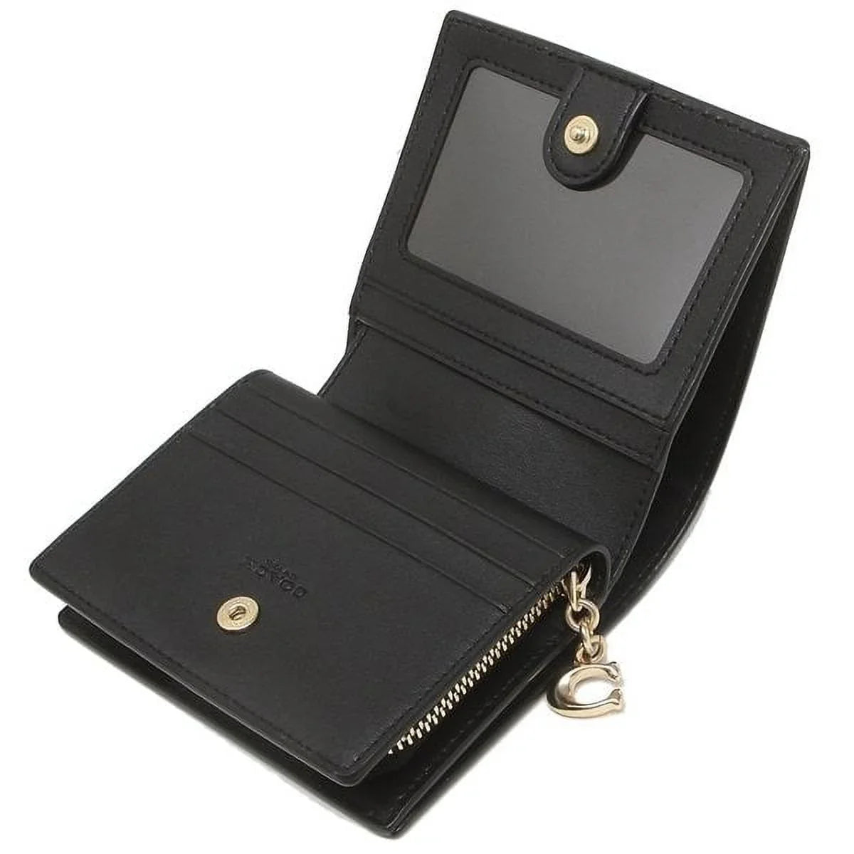 Coach Women's Sizenap Wallet In Sizeignature Canvas (Brown / Black)