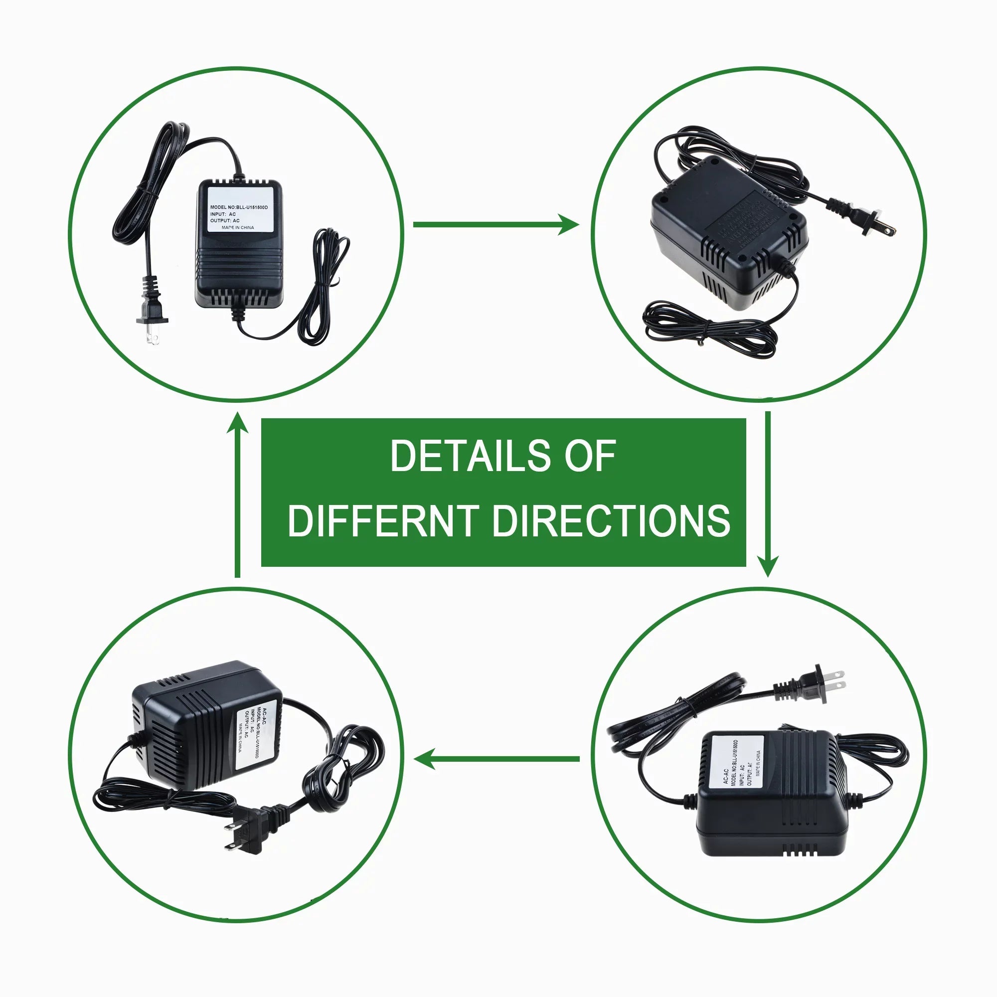 KONKIN BOO Compatible AC/AC Adapter Replacement for Icon Neo Phantom NeoPhantom 2 Mic input Preamp;Icon NeoAmp 4-Channel Headphone Amplifier;Icon Neo PreAmp NeoPreAmp instrument microphone pre-amp