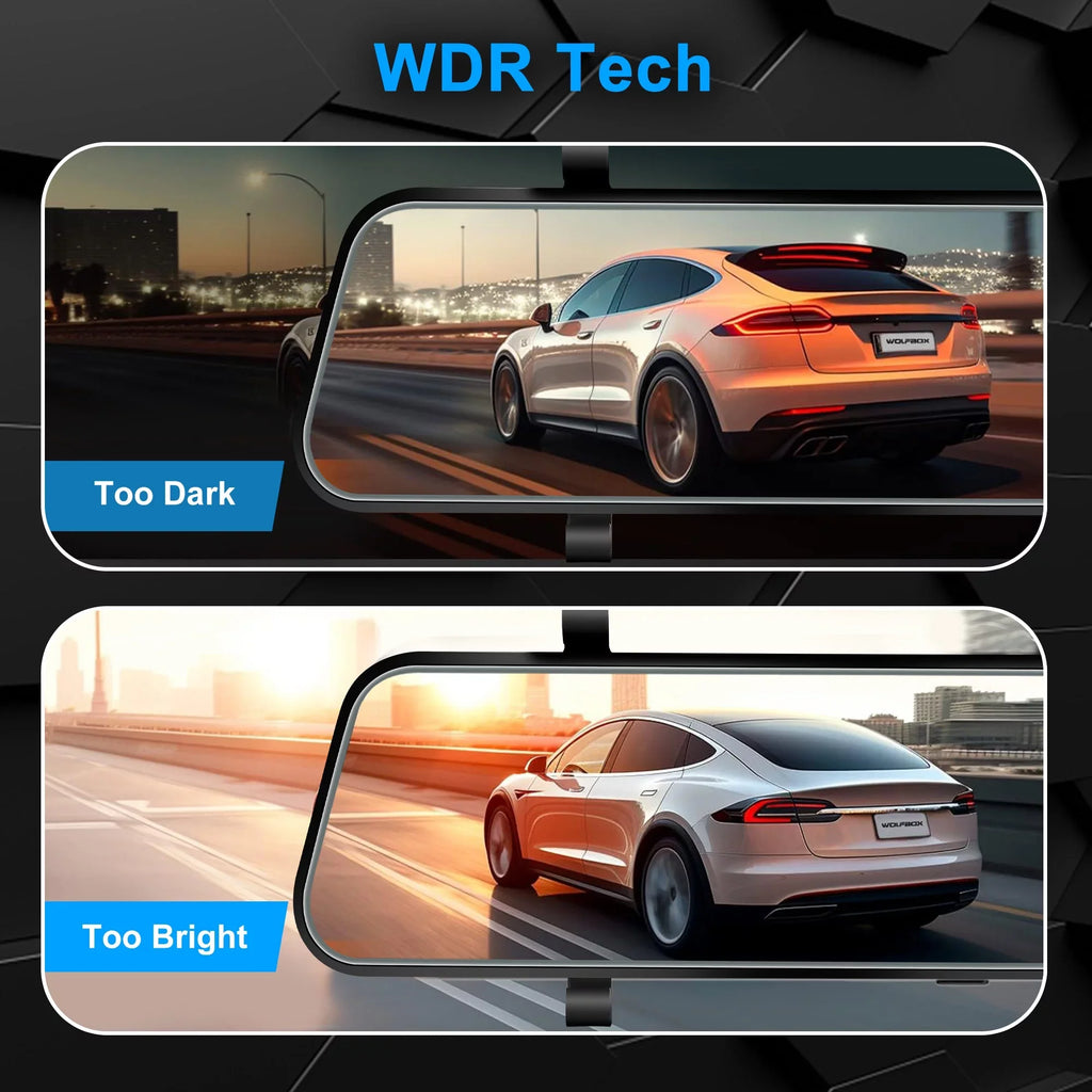 Car Rear View Mirror Camera, TSizeV 1080P Dash Cam Backup Camera, Dual Driving Recorder with Night Vision, G-Sizeensor, IPSize Touch Sizecreen