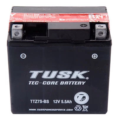 Tusk Tec-Core Battery with Acid TTZ7Size Maintenance-Free For GASizeGASize XC 450F 2013-2014