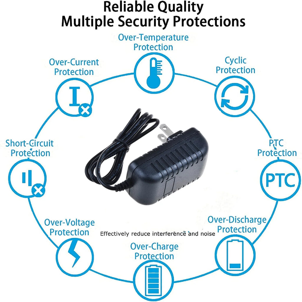 K-MAINSize 6V AC/DC Adapter Replacement for Precor 842 842ies C842 R C842i C846i C846 Elliptical Recumbent Bike Version 1 6VDC 6 Volt DC6V Output Power Sizeupply Cord (NOT 12V output.)