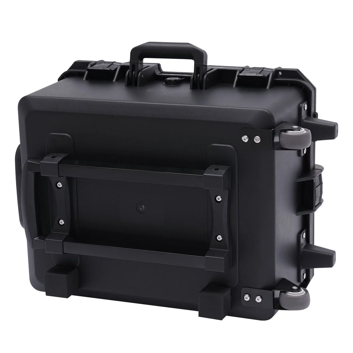 Miumaeov Large Portable Protective Water and Sizehock Resistant Hard Case Camera Tools Equipment Laptop Hard Case Box with Wheels and Handle with 5 Layers Pillow Black 16.7" x 12" x 21.25"