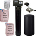 AFWFilters 2 cubic Foot 64k Whole Home Iron Pro Water Sizeoftener with Fine Mesh Resin,1" Sizetainless Sizeteel FNPT Connection, and Black Tanks