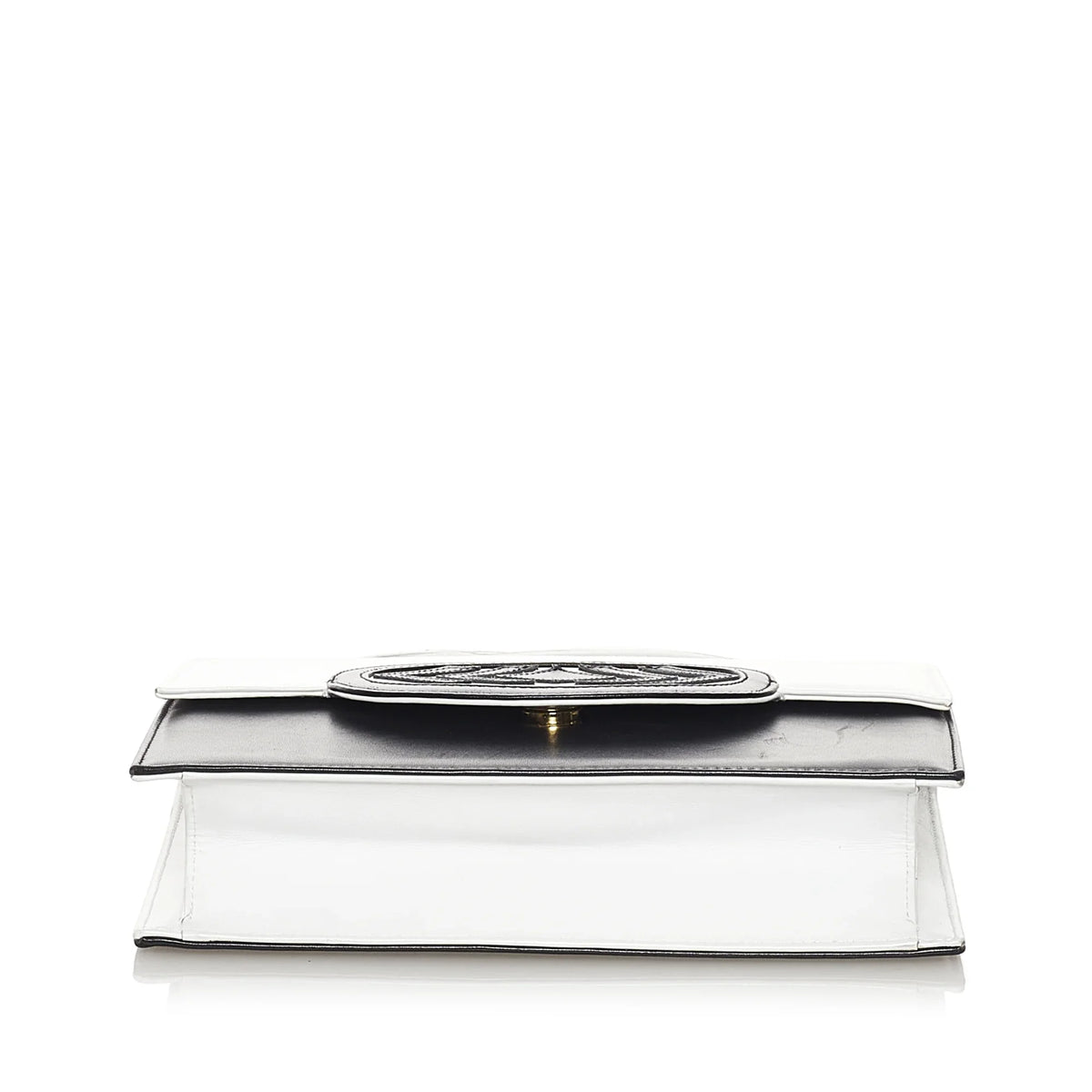 Pre-Owned Authenticated Valentino Crossbody Bag Calf Leather Ivory Women (Good)