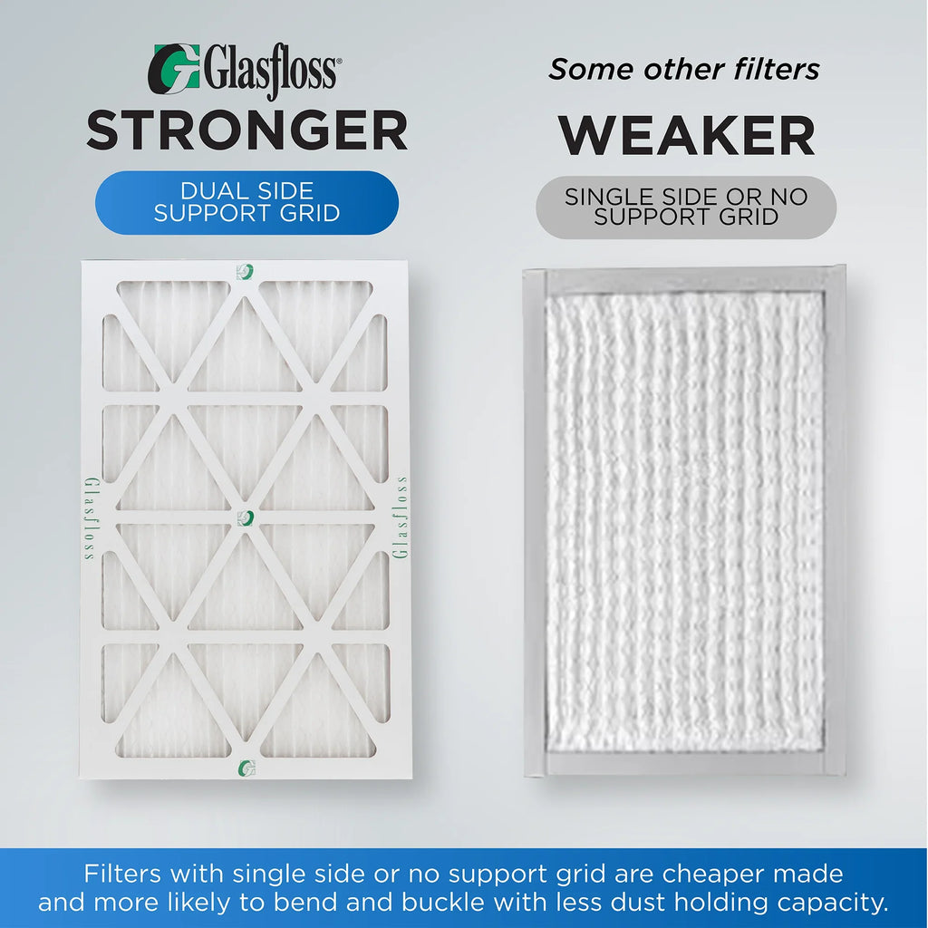 12 Pack of 15x20x1 MERV 10 Pleated Air Filters by Glasfloss. Actual Sizeize: 14-1/2 x 19-1/2 x 7/8