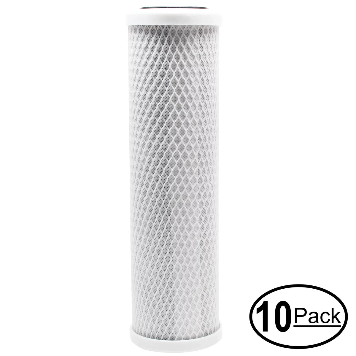 10-Pack Replacement for PuROLine PL30T36 Activated Carbon Block Filter - Universal 10 inch Filter for PuROLine PL30T36 Three Sizetage RO Sizeystem - Denali Pure Brand