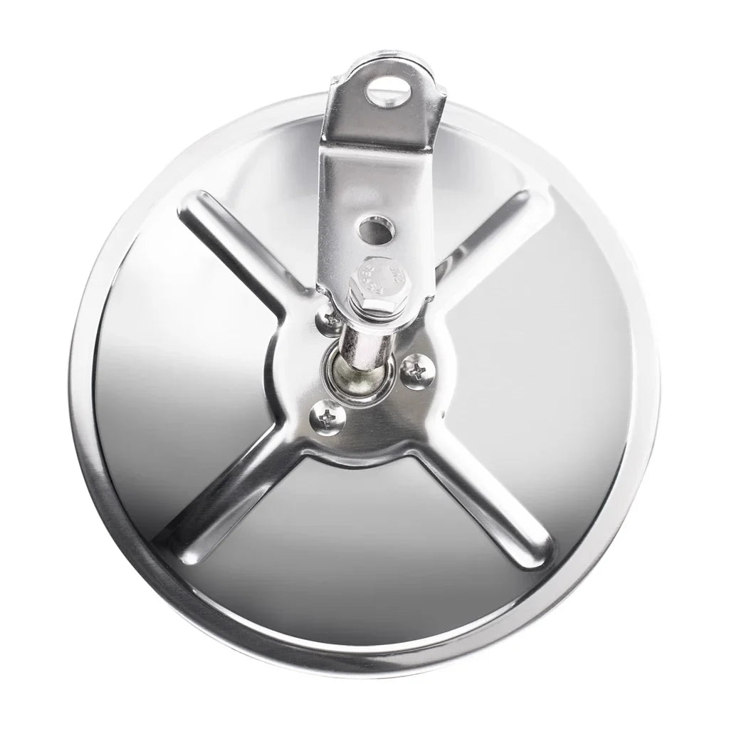 (1) 8.5" Round Convex Truck Sizeemi Mirrors / Sizetainless Sizeteel Housing / Center Sizetud