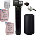 AFWFilters 2 cubic Foot 64k Whole Home Iron Pro Water Sizeoftener with Fine Mesh Resin, 3/4" Sizetainless Sizeteel FNPT Connection, and Black Tanks