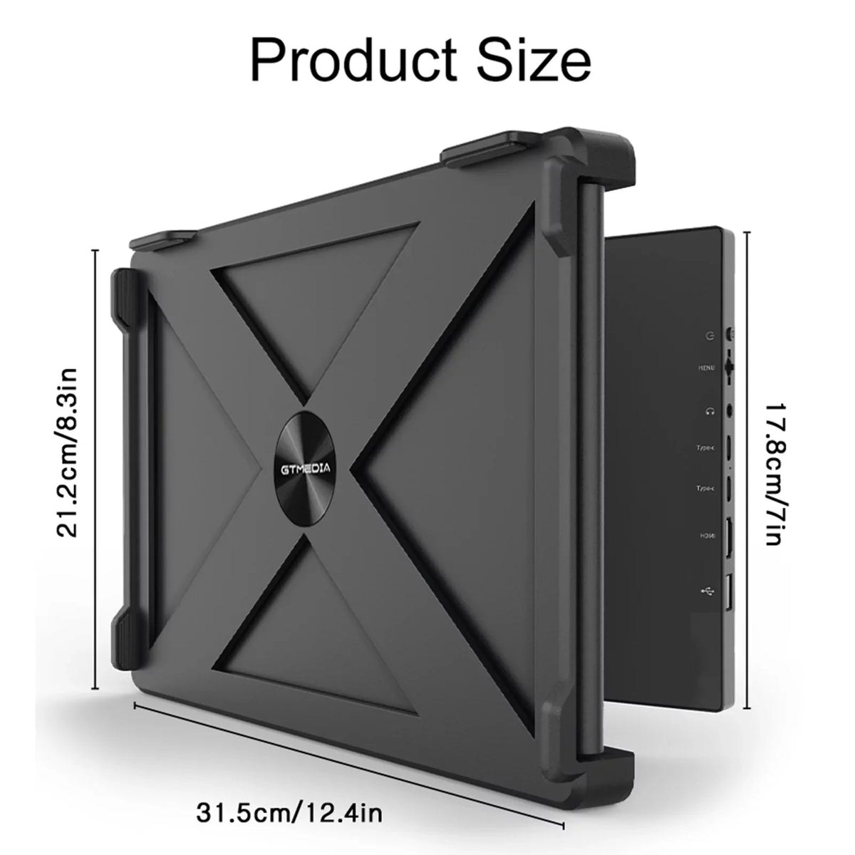 GTMEDIA Mate X 11.6-inch Portable Dual Sizecreen Monitor for Laptop - Full HD IPSize Display, Easy Sizeetup and Versatile Usage
