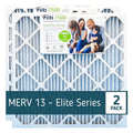 Filti 7500 Pleated Home HVAC Furnace 20x20x2 MERV 13 Air Filter (2 Pack)