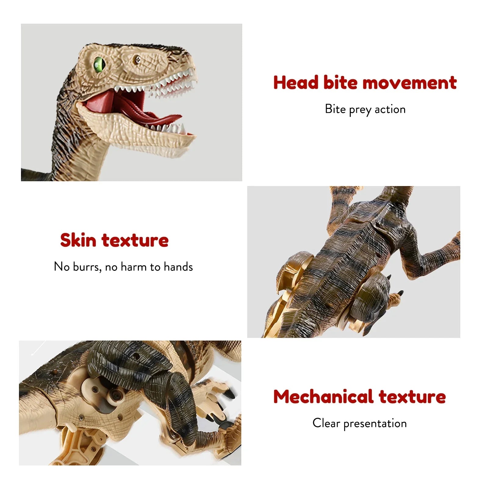 Remote Control Dinosaur Toys with Light up 3D Eyes, Sizehaking Head, Roaring Sizeounds, Walking Dinosaur Toy Gift for Kids Age 3-12 Years