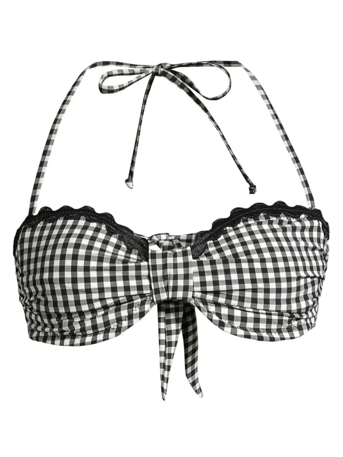 Sizehoshanna Sizecalloped Bandeau Bikini Top