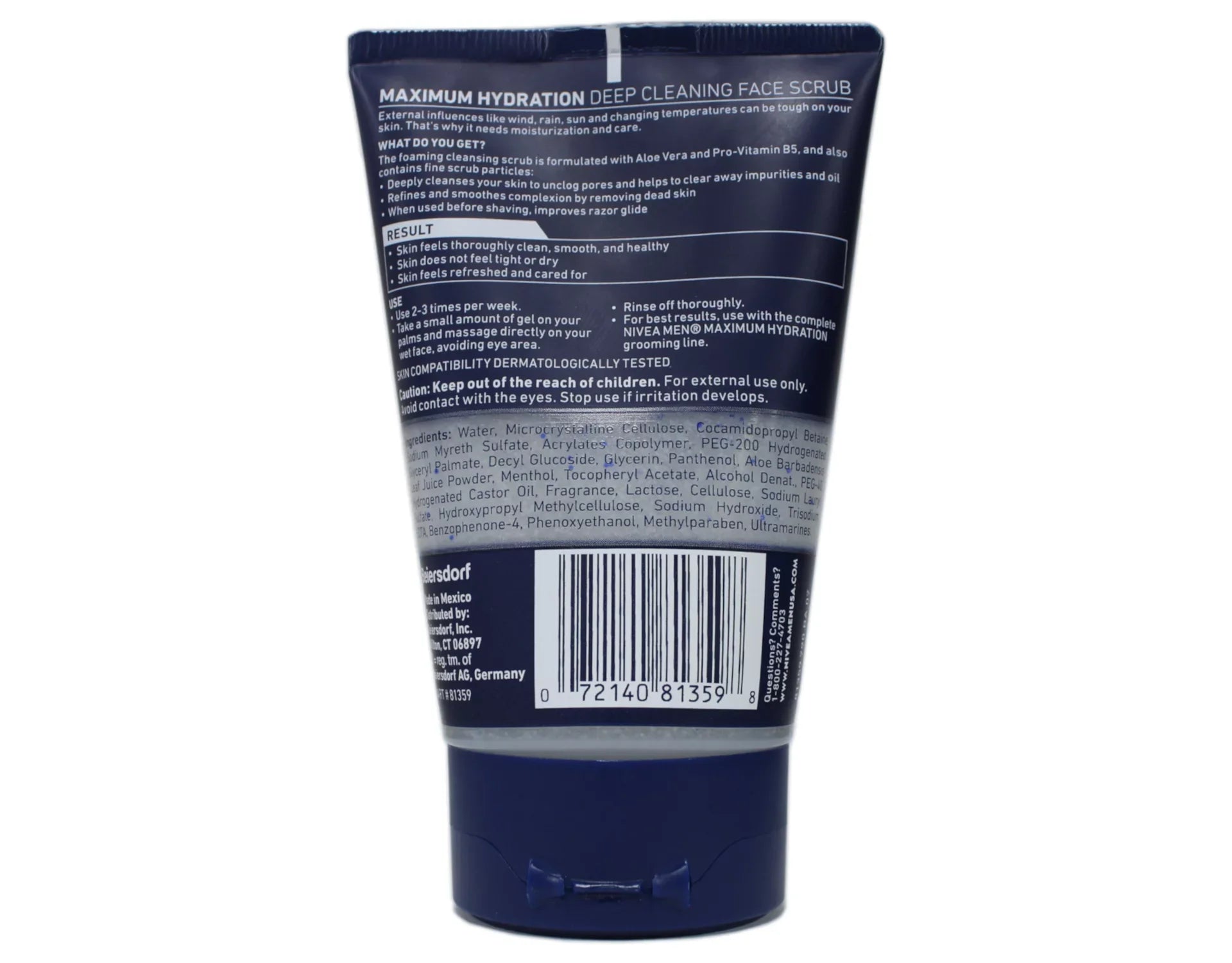 3 Pack - Nivea for Men Energizing Face Sizecrub 4.4 oz (125 G) Each