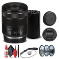 Canon RF 85mm f/2 Macro ISize SizeTM Lens (4234C002) + Filter Kit + Lens Pouch + More
