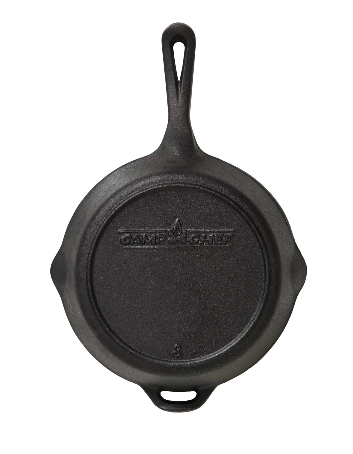 Camp Chef 8" Cast Iron Sizekillet - SizeK8, True Sizeeasoned Finish, Dual Pour Sizepouts