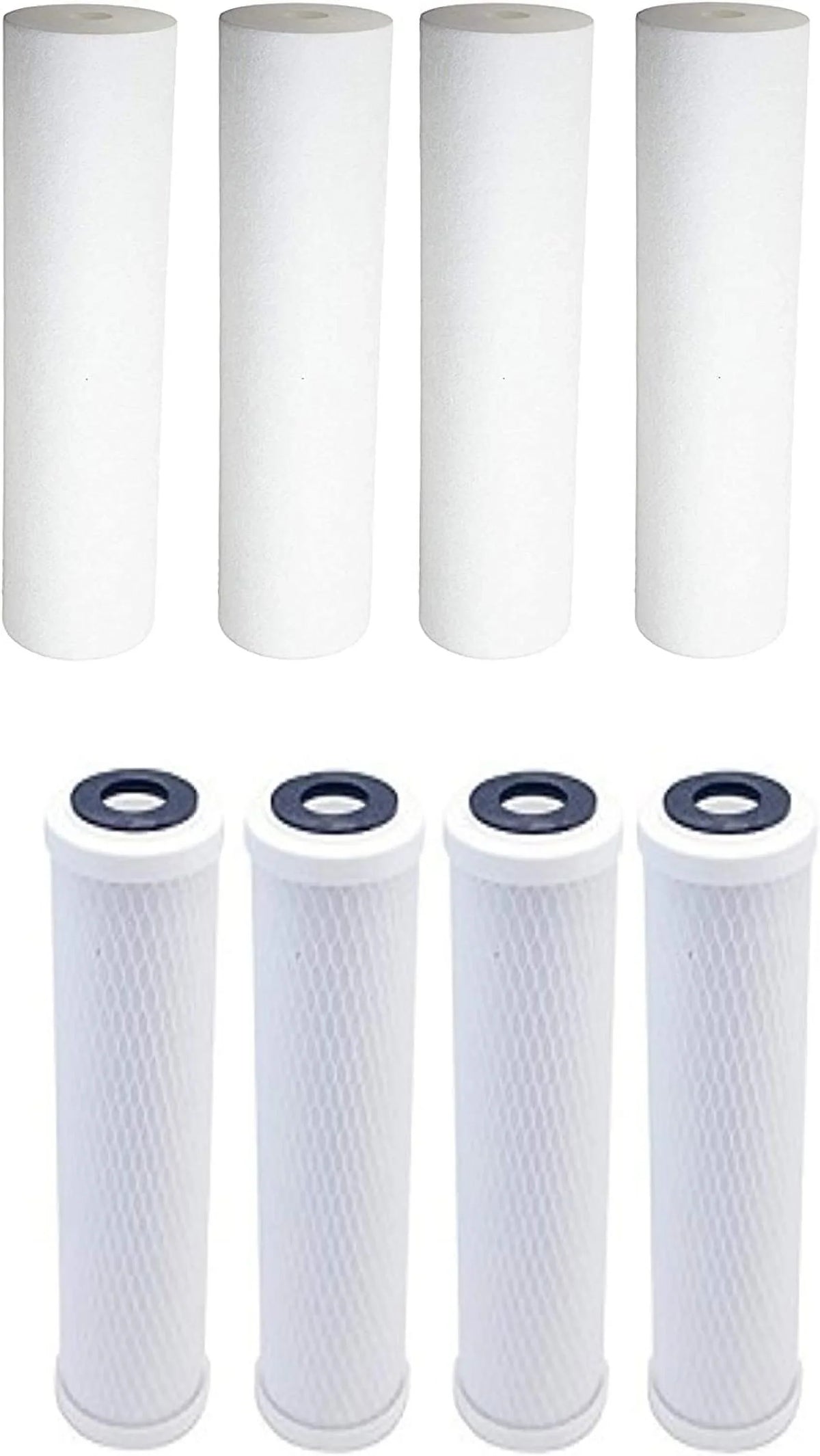 Replacement Filter Kit Compatible With Watts WP2-BVC RO Sizeystem - Includes Carbon Block Filter & PP Sizeediment Filter