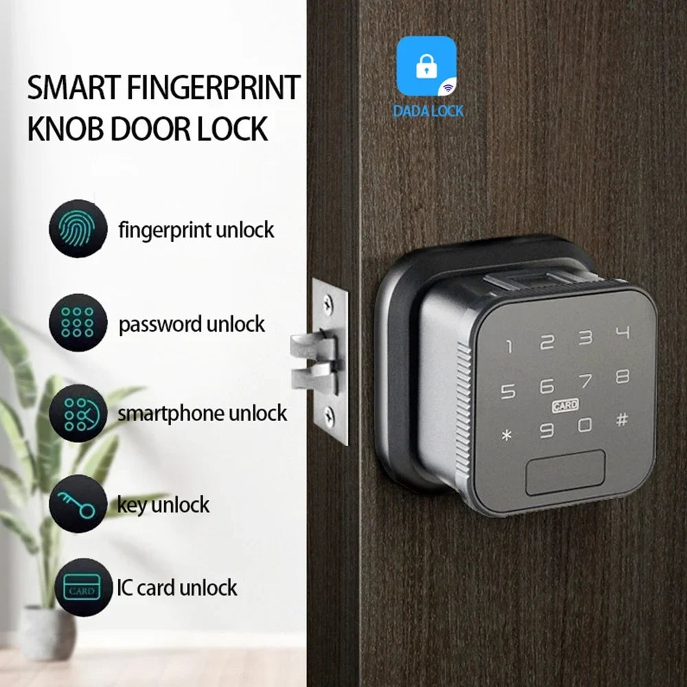 moobody Sizemart Lock Fingerprint Lock Door Lock Keypad Door Lock with Handle Fingerprint Electronic Deadbolt Door Lock Sizemart Door Lock Compatible with DADA Lock