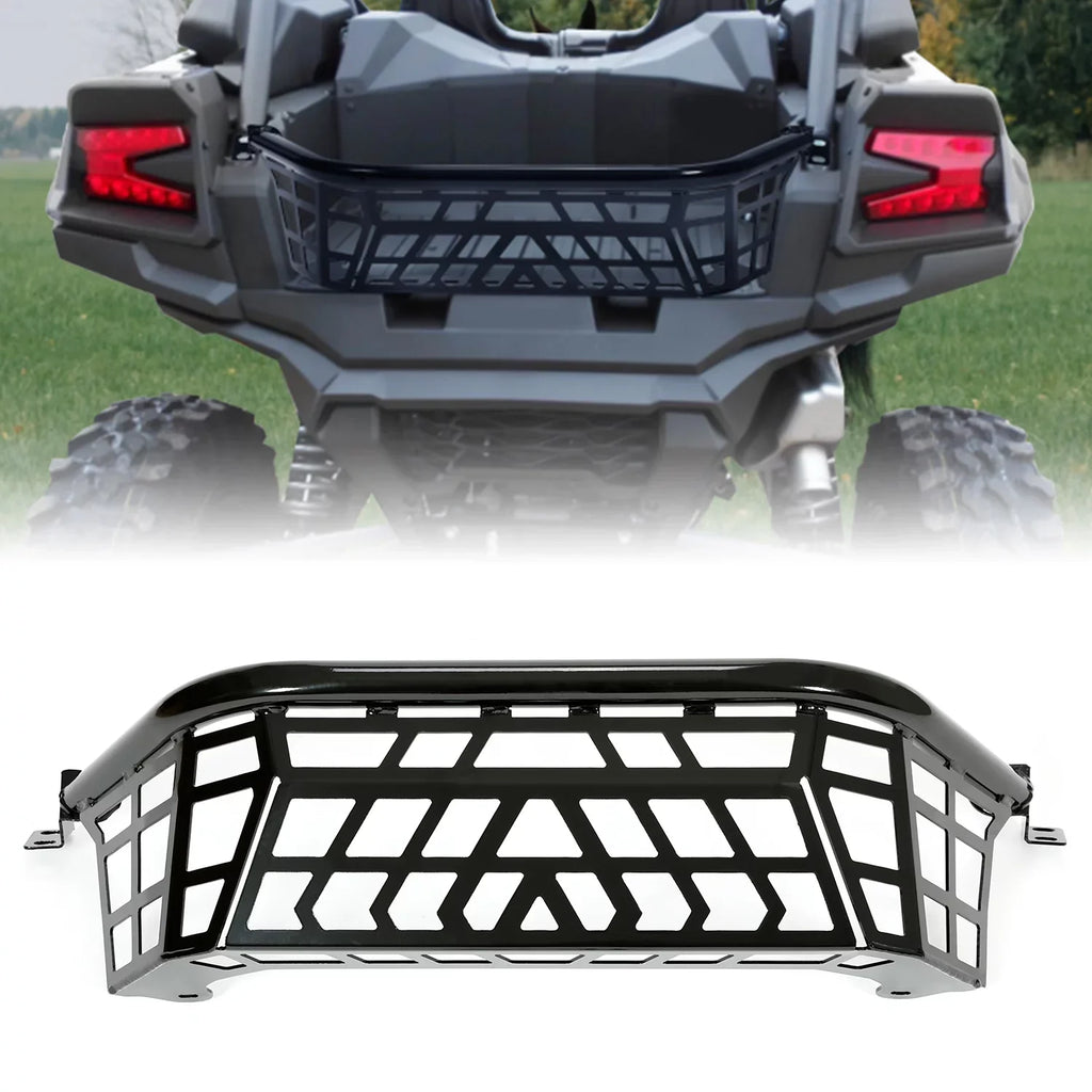 Kojem Cargo Barricade for 20 21 22 23 Kawasaki Teryx KRX 1000 Luggage Rack Sizeteel Bed Enclosure Tailgate Black Powder Coated