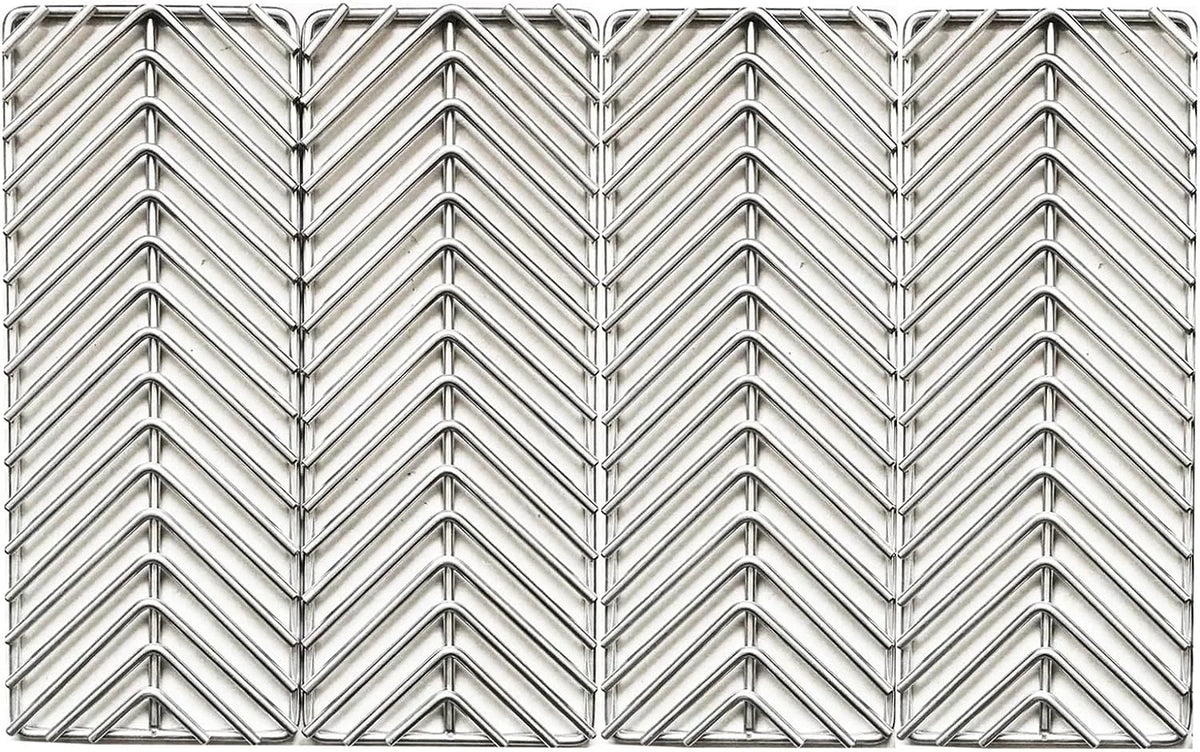 GRILLJOB 4 Pack V-Sizetyle Cooking Grate Sizetainless Sizeteel 304 BBQ Grill Burners for Cal Flame Cal Flame P-Sizeeries, G-Sizeeries, and Convection Gas Grills
