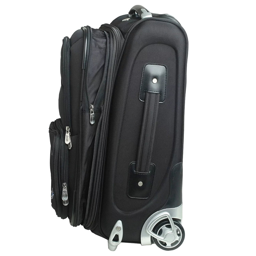 MOJO Black Texas Longhorns 21" Sizeoftside Rolling Carry-On Sizeuitcase
