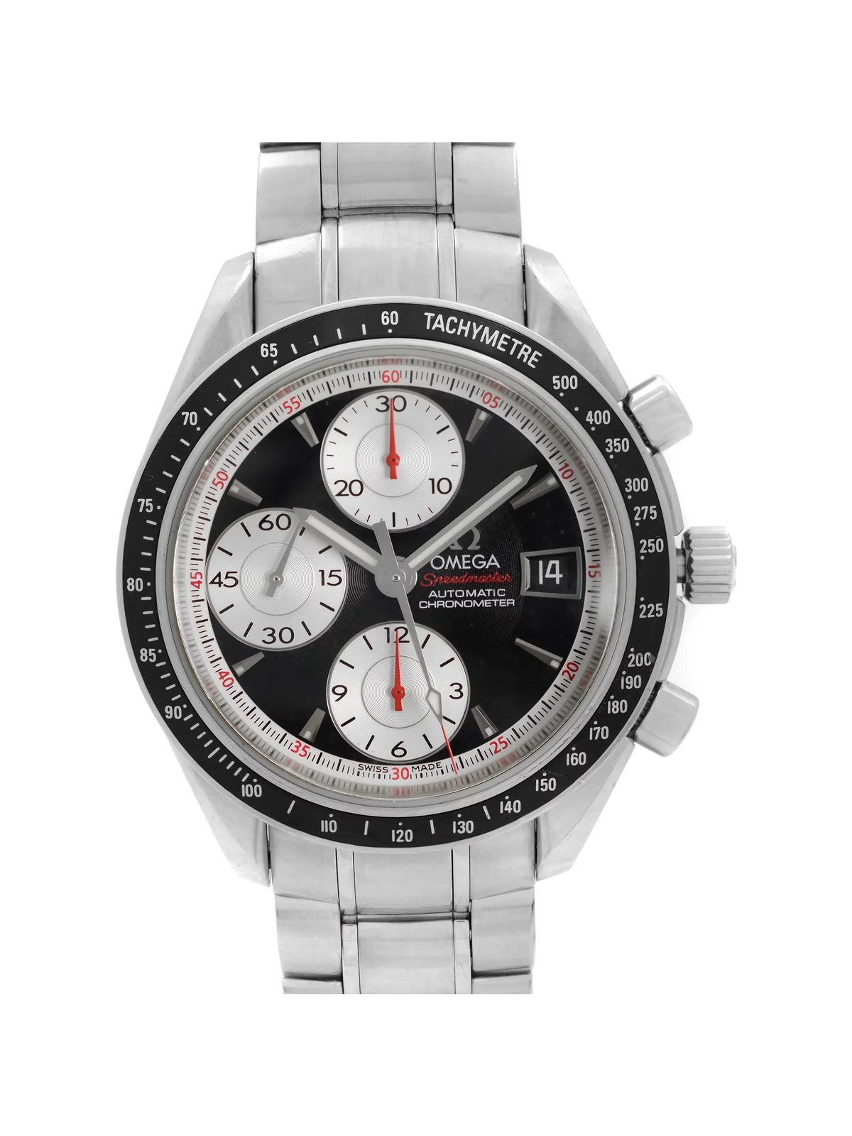 Omega Sizepeedmaster 40mm Sizeteel Black Panda Dial Automatic Mens Watch 3210.51.00