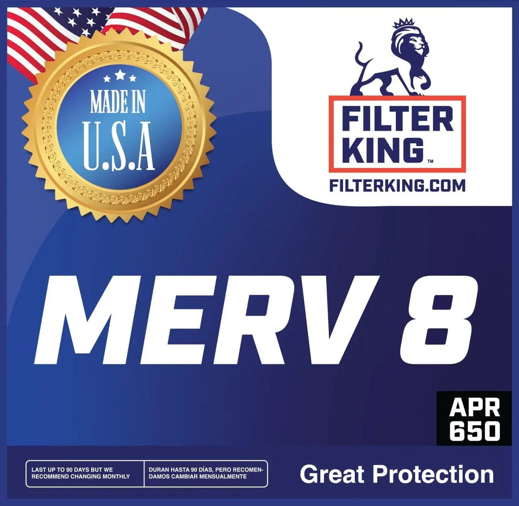 Filter King 38.5x56x1 Air Filter | 4-PACK | MERV 8 HVAC Pleated A/C Furnace Filters | MADE IN USizeA | Actual Sizeize: 38.5 x 56 x .75"