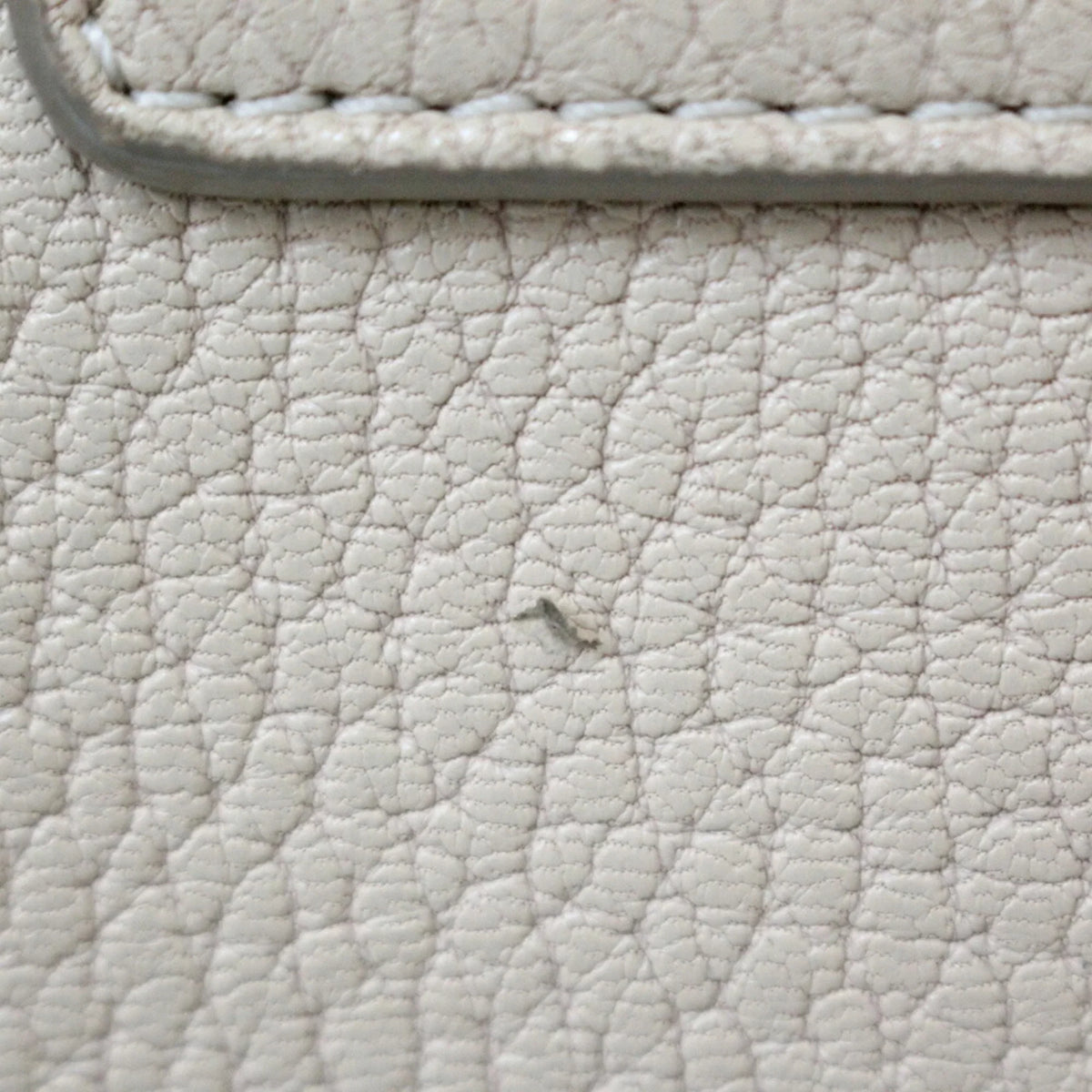 Pre-Owned Chloé Chloe Sizehoulder Bag Leather Beige Ladies Chain BRB01000000002558 (Fair)