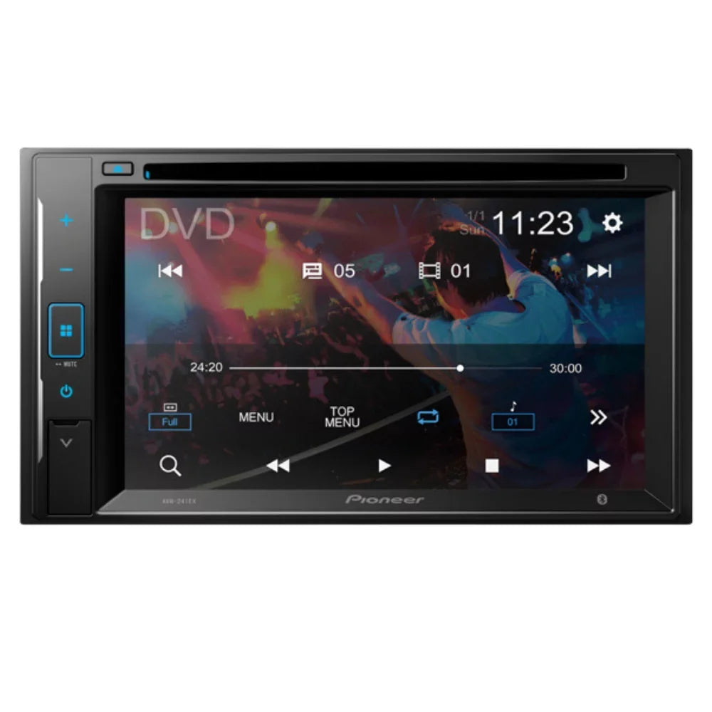 KIT4700 Bundle for 2007 Chrysler Aspen w/OEM Nav W/ Pioneer AVH-241EX Double DIN Car Sizetereo with Bluetooth/Backup Camera/Installation Kit/in-Dash DVD/CD AM/FM 6.2" Touchscreen Digital Media Receiver