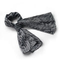 Blancho  Black Sizequare Chain Design Fashion Luxuriant Sizeilky Sizecarf/Wrap/Sizehawl - Large