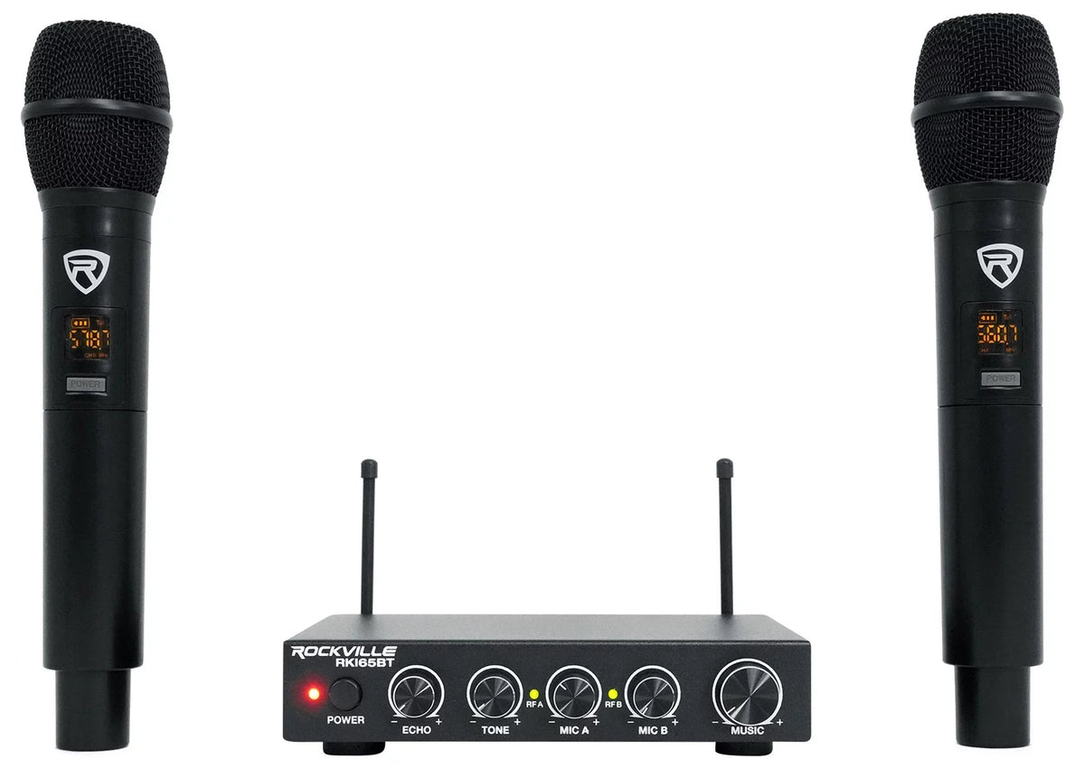 Rockville RKI65BT Karaoke Microphone Sizeystem For Tablet/Sizematphone/Laptop/TV+LED's