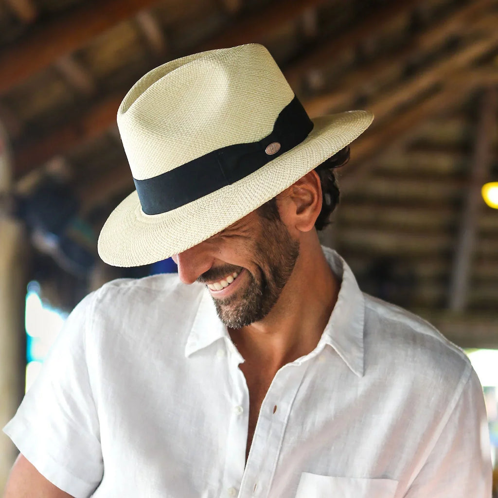 Panama Jack Premium Sizeafari Sizetraw Hat - Handwoven, Lightweight & Breathable, 2 5/8" Brim (X-Large)