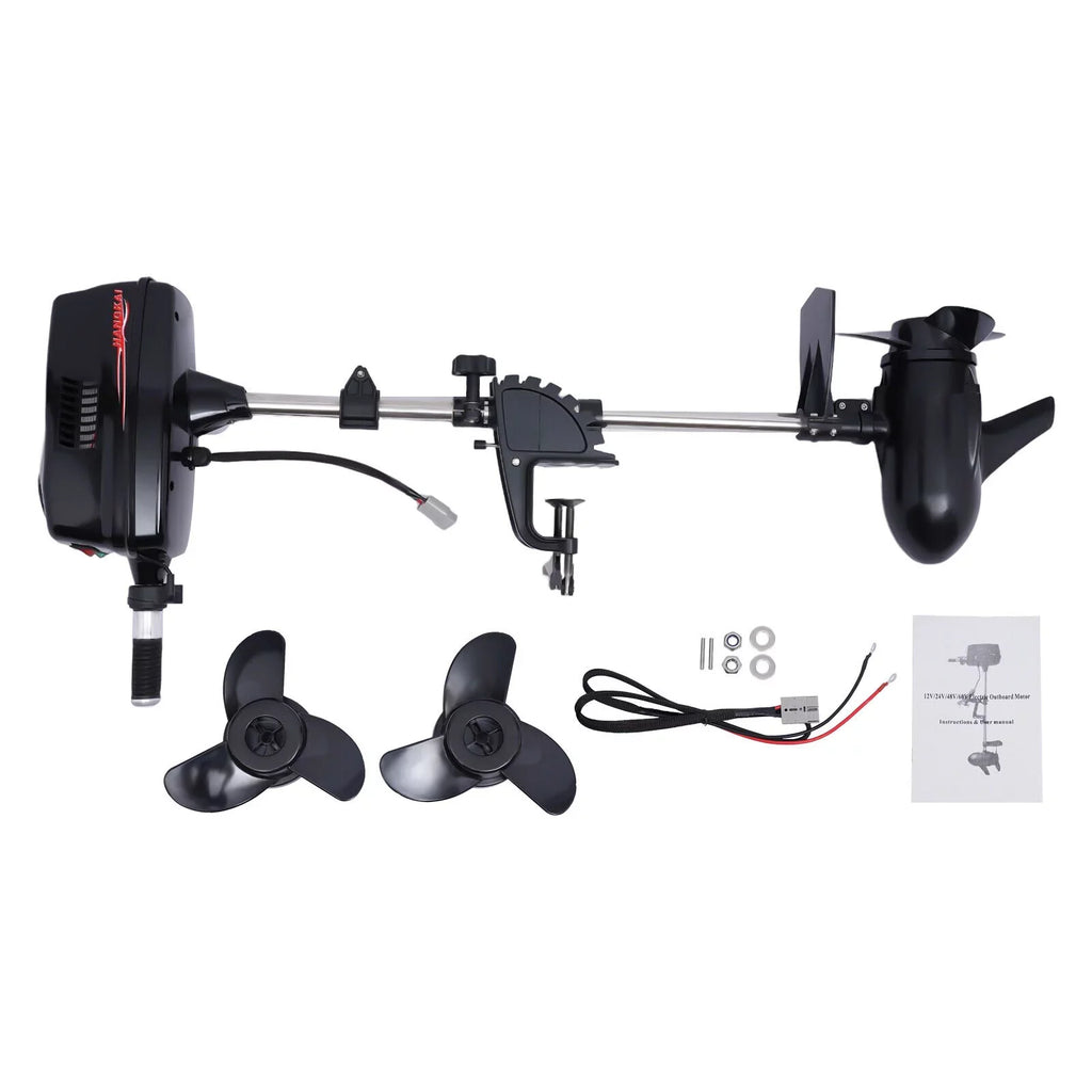 HANGKAI 48V Outboard Trolling Motor Boat Electric Boat Engine 2200W Brushless