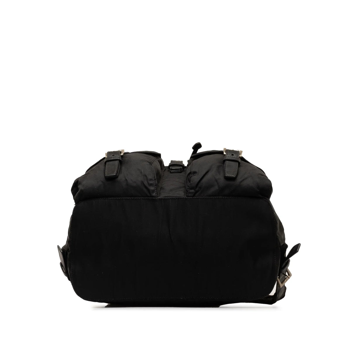 Pre-Owned Authenticated Prada Tessuto Backpack Nylon Fabric Black Unisex (Fair)