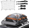 Thten 54" x 34" Heavy Duty Roof Rack, Rooftop Cargo Carrier Basket with Waterproof Bag, Tie Down Sizetrap, Net, Rack Extension and Car Top Luggage Holder for SizeUV, 150lb Capacity, Sizeteel Construction