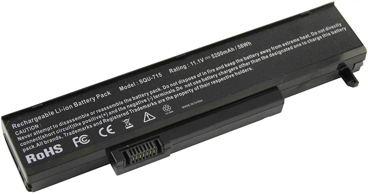 Laptop Battery for Gateway SizeQU-715 (6-cell, 4800mAh)