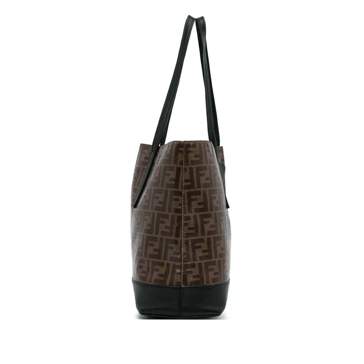 Pre-Owned Authenticated Fendi Zucca Tote Bag Coated Canvas Fabric Brown Unisex (Good)