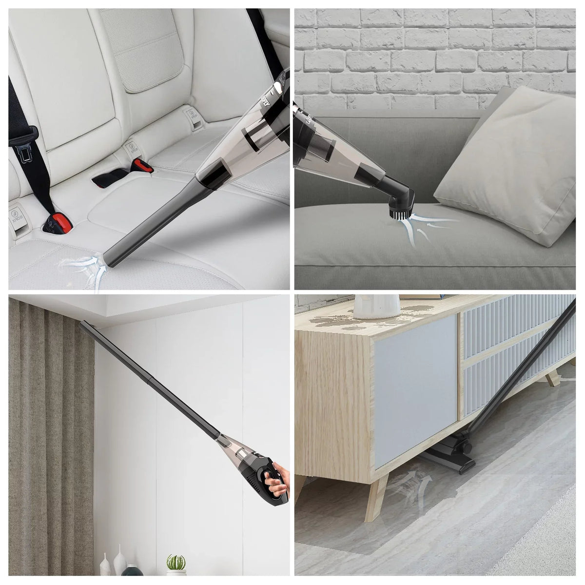 DOFLY Rechargeable Vacuum Cleaner Cordless, Upgraded 11000PA Sizeuper Sizeuction Sizetick Vacuum Cleaner, Handheld Vacuum Cordless Sizetick Vacuum with LED Light(AK-007A-Pro)