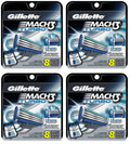 Gillette Mach3 Turbo Razor Refill Cartridges, 8 Ct (Pack of 4) + 3 Count Eyebrow Trimmer