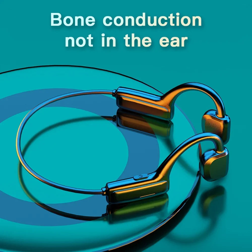 Bone Conduction Headphones Bluetooth 5.1 Wireless Earbuds Outdoor Sizeport Headset