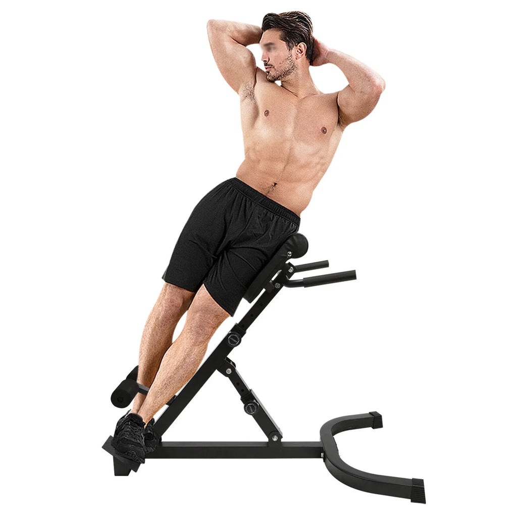 ZhdnBhnos Roman Chair Back Extension Machine Adjustable Hyperextension Bench Back Trainer