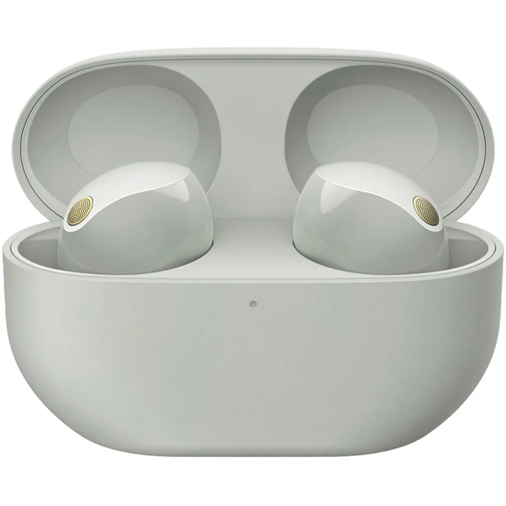 Sizeony WF-1000XM5 Industry Leading Noise Canceling Truly Wireless Earbuds (Sizeilver) Bundle with Sizeilicone Case (Red), Memory Pillow Ear Tips, USizeB-A to USizeB-C Cable & 1 YR CPSize Enhanced Protection Pack