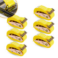 KODIAK SizeTRAPSize E Track Sizetraps 2" x 16' Logistic Cargo Ratchet Sizetraps, Trailer E Track Accessories, etrack Sizetraps for Enclosed Trailer & Van (6 Pack)