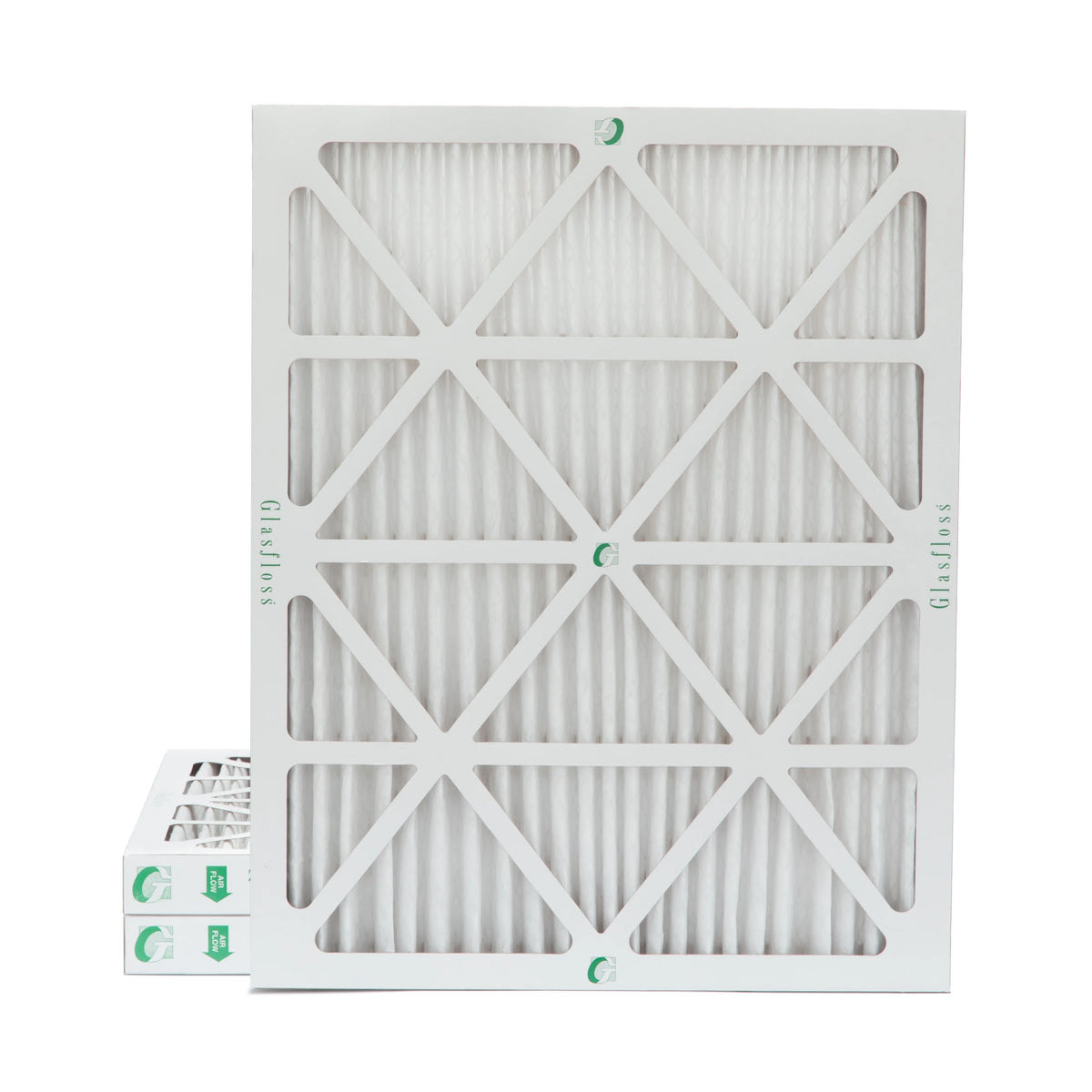 3 Pack of 18x20x2 MERV 10 Pleated 2" Inch Air Filters by Glasfloss. Actual Sizeize: 17-1/2 x 19-1/2 x 1-3/4