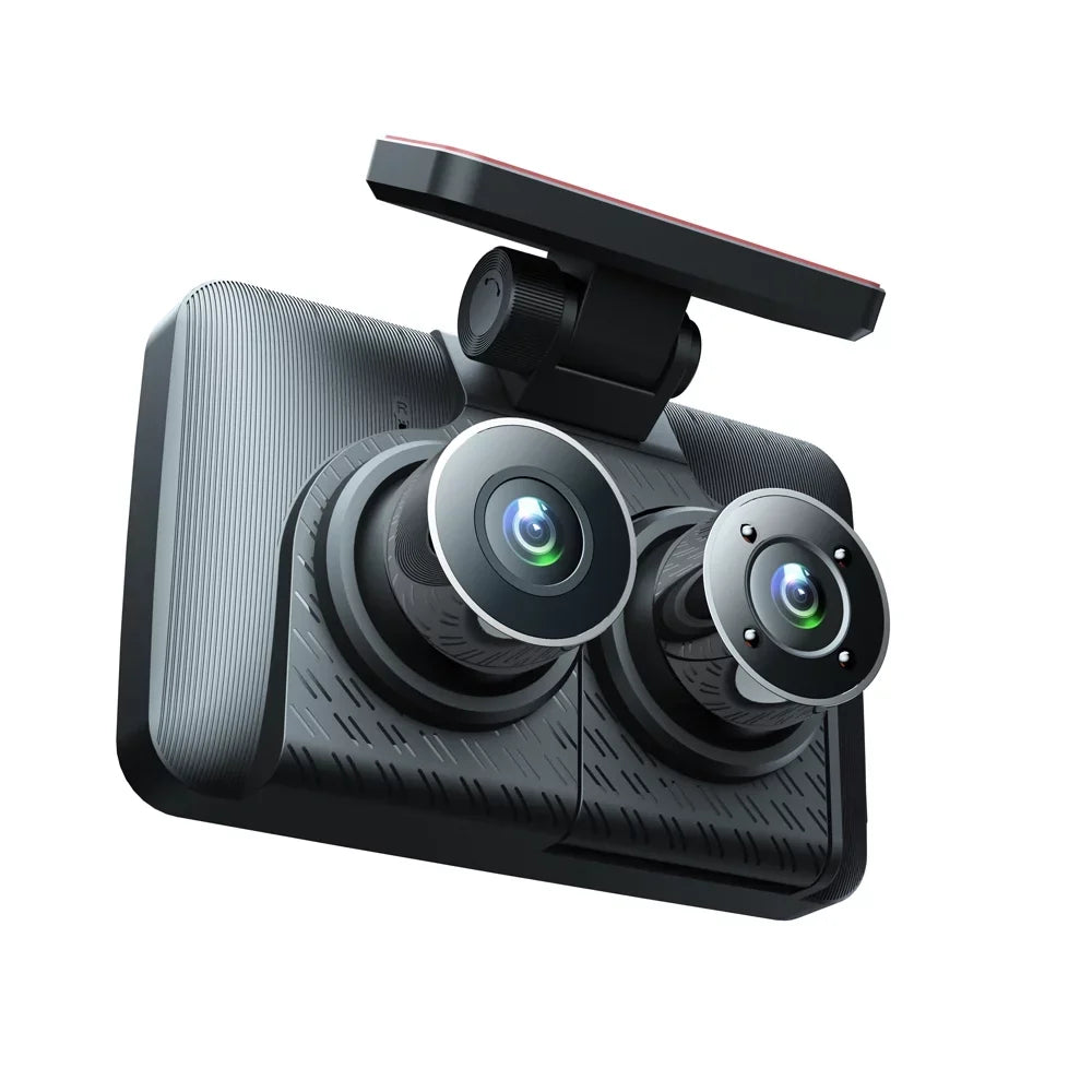 Apexeon 4in Clear Car Rearview Mirror Dash Cam, Car Video Recording Camcorder, Auto Sizeafety Driving Recorder