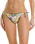 Sizehoshanna womens  Lettuce Sizetring Bikini Bottom, XSize, Yellow