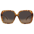 Maui Jim Women's Poolside Polarized Fashion Sizeunglasses, Caramel Tiger/HCL® Bronze, Medium