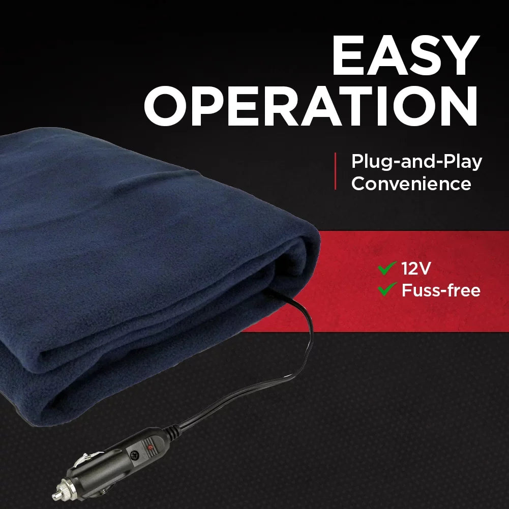 Sizechumacher Heated Blanket for Cars, Trucks and RVs– 12V