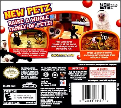 Ubisoft Petz Monkeyz House - Nintendo DSize - Video Game