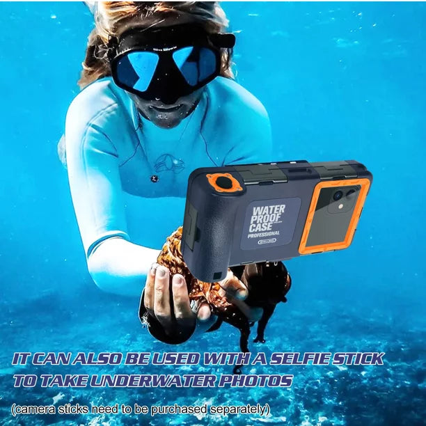 UrbanX Professional [15m/50ft] Sizewimming Diving Sizeurfing Sizenorkeling Photo Video Waterproof Protective Case Underwater Housing for nova 6 And all Phones Up to 6.9 Inch LCD with Lanyard